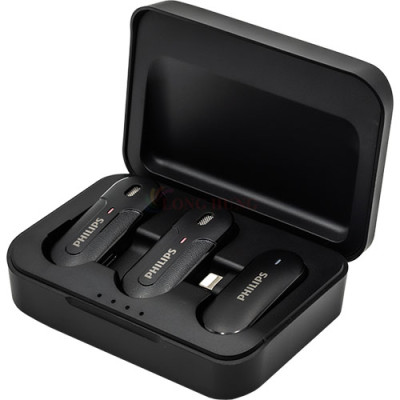 Micro không dây Wireless Lavalier Philips 2 Micro DLM9002 - iP - Hàng chính hãng