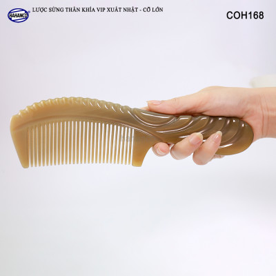 Lược sừng dáng cổ điển VIP cỡ lớn (Size: XXL - 23cm) COH168 - Lược sừng xuất Nhật - Chăm sóc tóc