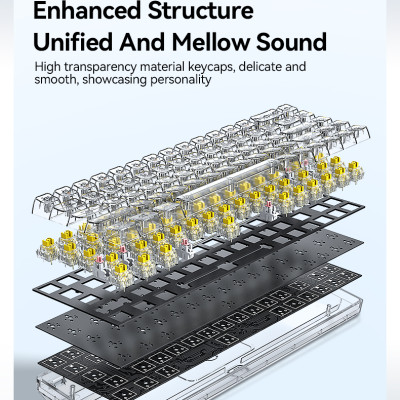 Bàn Phím Cơ T-WOLF T40 Red Switch (Đen/Đỏ/Vàng) - Hàng Chính Hãng 