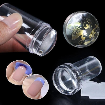 Con In Móng Tay Silicon To Và Bé 6x3 cm, Dễ Lấy Mực In Đều Rõ Nét, lăn làm In Dấu Khuôn Móng Kết Hợp Dùng Với Khuôn in Nail Phương Miu Nữ Women