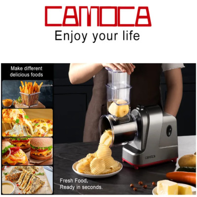 Máy thái rau củ quả đa năng 5 chế độ Camoca VSQ-S5, công suất 500W - Hàng chính hãng