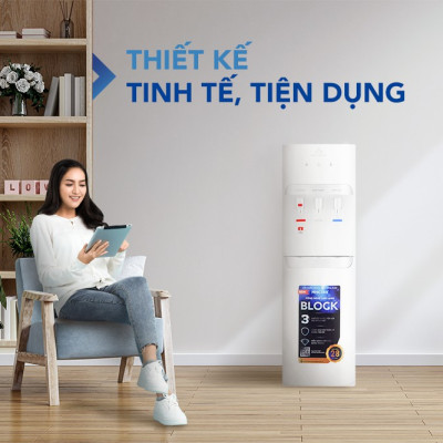 Cây nước nóng lạnh hút bình Hòa Phát HHC383 - Làm lạnh bằng Block - Hàng Chính Hãng