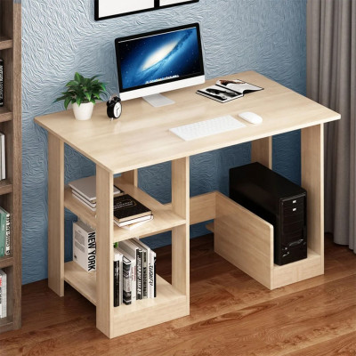 Bàn liền giá sách gỗ CN SMLIFE Darkstar