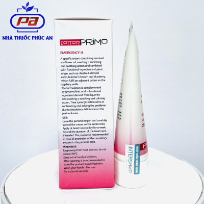 Kem bôi trĩ DottorPrimo Emergency H 25ml - tặng bao ngón tay bôi kem