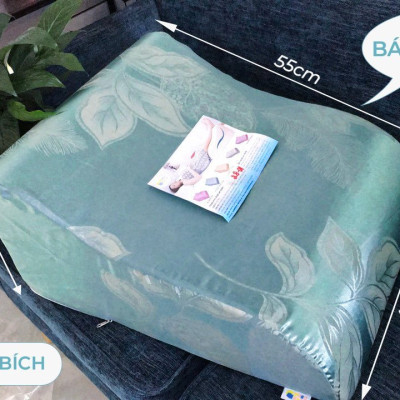 Gối kê chân chống giãn tĩnh mạch YOROKOBI cao 25cm dành cho người đau nhức chân, tiểu đường, tê bì, vọp bẻ, kiến bò, mẹ bầu phù chân tích nước - hàng thương hiệu- TÍM