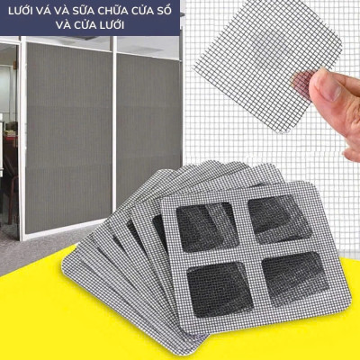 Set 10 Miếng Dán Lưới Lọc Rác Tự Dính, Chặn Rác Cống Thoát Sàn Nhà Tắm, Bồn Rửa 10x10cm - HÀNG CHÍNH HÃNG MINIIN