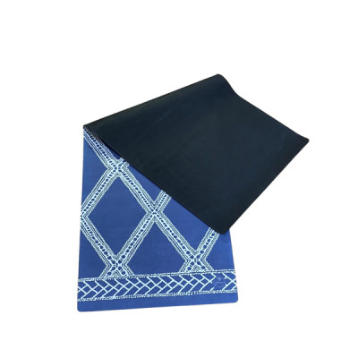 Thảm tập yoga chính hãng Yvonne, Blue Navy (TẶNG KÈM 3 PHẦN QUÀ) dày 6mm bề mặt nhám, siêu bám, chống trơn trượt, thấm hút mồ hôi, càng nhiều mồ hôi càng bám, dễ vệ sinh, bề đẹp, sang trọng