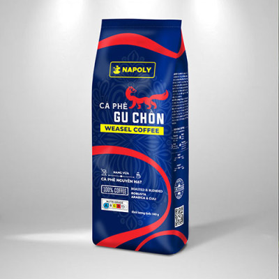 Cà Phê Chồn Napoli Coffee 500g/túi - Cafe Arabica/Robusta/Culi Hạt SẠCH Cao Cấp Chuyên Pha Phin hoặc Máy