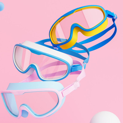 Kính bơi trẻ em chống tia UV bản rộng góc nhìn 180 độ Cleacco  SG1885 dây đeo silicone êm ái , không kích ứng , an toàn với trẻ em  - Hàng chính hãng Boro Sport