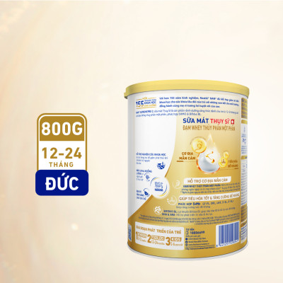 Sữa bột Nestlé NAN SUPREMEPRO 2 800g nhập khẩu Đức với 5HMO & đạm Gentle Optipro ( Dành cho trẻ từ 12 - 24 tháng tuổi)