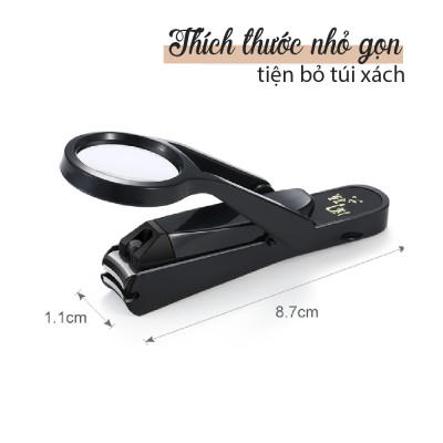 Bấm móng tay cao cấp Nhật KAI Seki Magoroku (kèm kính lúp) HC1823