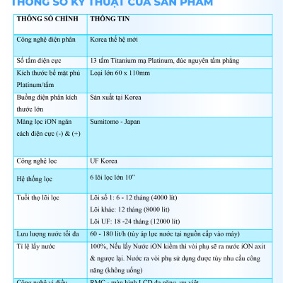 Máy Lọc Nước Điện Giải Ion Kiềm ROBOT IonKing 1314 Chế Độ Nóng Nguội Lạnh 13 Tấm Điện Cực Titanium Phủ Platinum - Hàng Chính Hãng