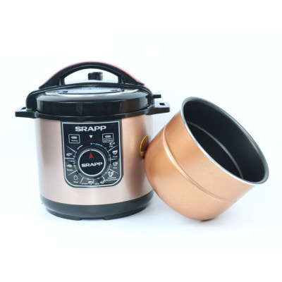 Nồi Áp Suất Điện SRAPP SH-AS606 6L - Màu Ngẫu Nhiên - Hàng Chính Hãng