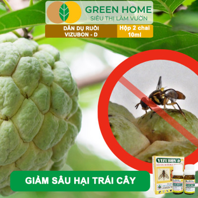 Chế Phẩm Dẫn Dụ Ruồi Vàng Đục Trái VIZUBON-D, GreenHome, 10ml, Không Cần Phun Xịt, An Toàn Cho Người