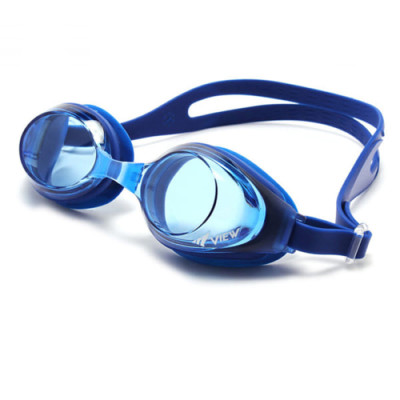 Bộ Kính Bơi VIEW V610 BL (Xanh dương đậm) Chống Sương Mù Chống tia UV Và Nón Bơi View V31 (Xanh dương đậm) - Hàng chính hãng 100% sản xuất tại Nhật Bản