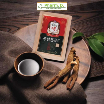Nước Hồng Sâm Pha Sẵn Tonic Gold KGC Cheong Kwan Jang (40ml x 30 gói, 10 gói)