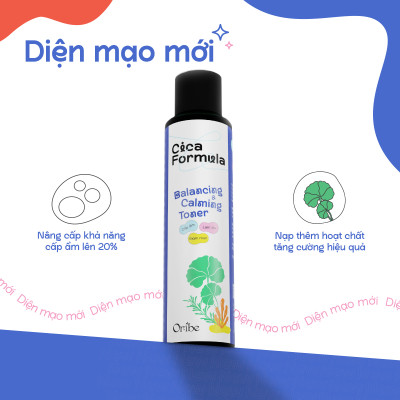 Toner rau má giảm mụn Oribe giúp dưỡng ẩm se khít lỗ chân lông dùng được cho da nhạy cảm 150ml