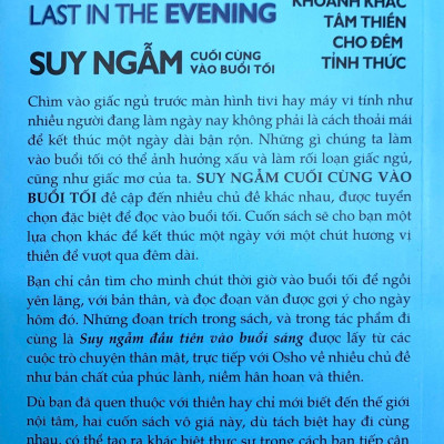 Osho - Suy Ngẫm Cuối Cùng Vào Buổi Tối - 365 Khoảnh Khắc Tâm Thiền Cho Đêm Tỉnh Thức (Tái Bản 2022)