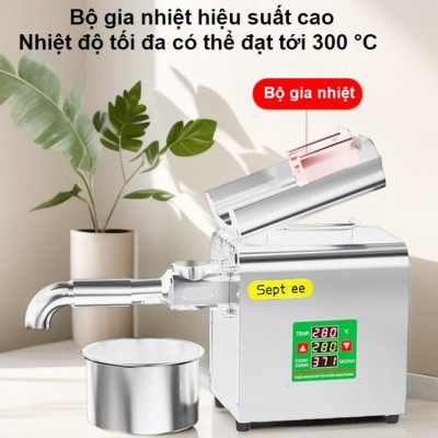 [ Hàng chính hãng] Máy ép dầu ăn thực vật dùng trong gia đình. Thương hiệu Mỹ cao cấp Septree - X3