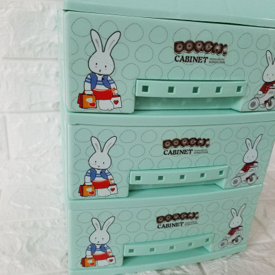 Tủ Nhựa Song Long Mini 3 Tầng Đáng Yêu Cho Bé