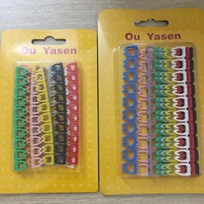 Vòng đánh số dây mạng Cat5 - Cat6 (Vỉ 100 số)