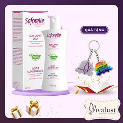 Dung Dịch Vệ Sinh SAFORELLE Gentle Cleansing Care (250ml) + Tặng 1 Móc Khóa Nhựa 2 Mặt