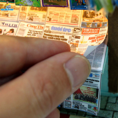 MÔ HÌNH TỰ LẮP RÁP DIY SÀI GÒN XƯA VÀ NAY - SẠP BÁO SÀI GÒN - AD01