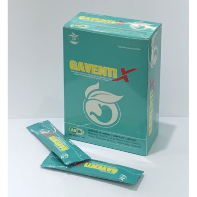￼Gel dạ dày Gaventi X - Hỗ trợ Giảm đau dạ dày, ợ hơi, ợ chua, trào ngược ( hộp 20 gói), Lisse