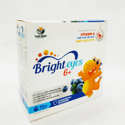 SIRO BỔ MẮT BRIGHT EYES 6+ BỔ SUNG VITAMIN A VÀ CÁC CHẤT CẦN THIẾT GIÚP TRẺ CÓ ĐÔI MẮT SÁNG KHỎE - GIẢM MỎI MẮT, KHÔ MẮT, MỜ MẮT – HẠN CHẾ CẬN THỊ - KHỎI LO CÁC BỆNH VỀ MẮT - HỘP 20 ỐNG NHỰA BẺ