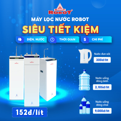MÁY LỌC NƯỚC NÓNG THÔNG MINH LẠNH ROBOT GrandPlus-9  -Hàng Chính Hãng