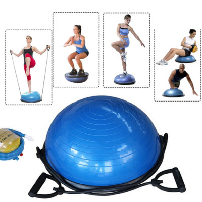 Bóng Tập Yoga Thăng Bằng BS Cao Cấp (Kèm Dây Kéo + Bơm Mini)