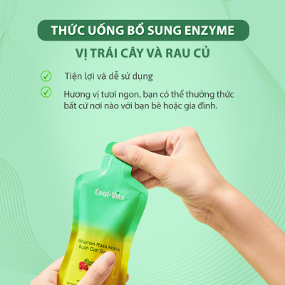 [Mua 4 tặng 1] Combo Enzyme Chiết Xuất Từ Trái Cây và Rau Củ Hỗ Trợ Tiêu Hoá, Thanh Lọc Cơ Thể & Collagen Uống Hỗ Trợ Trẻ Hóa Sáng Da Coolvita
