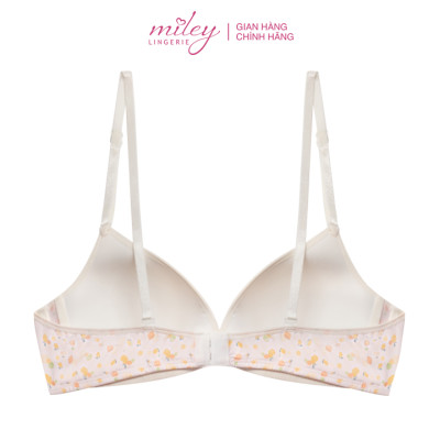 Áo Ngực Nữ Không Gọng Thun Lạnh Mút Mỏng Hoa Văn Active Miley Lingerie - Màu hồng nhạt BRM13015