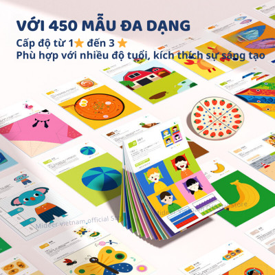 Sticker cho bé dán hình 3 cấp độ Mideer Let’s Play With Stikers