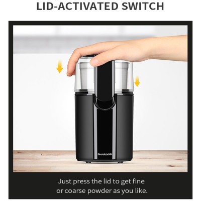 Máy xay hạt cà phê và gia vị đa năng Shardor CG628B Công suất:  200W - Hàng chính hãng