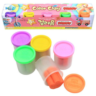 Bộ 5 Hộp Bột Nặn Màu Sắc - Pandy GA00500