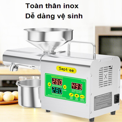 Máy ép dầu ăn thực vật chuyên dụng, dùng trong gia đình. Thương hiệu Mỹ cao cấp Septree - X3S. HÀNG CHÍNH HÃNG