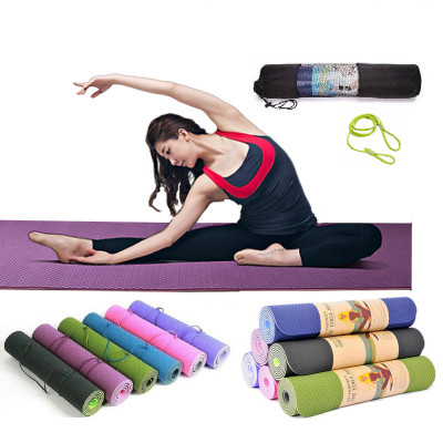 Thảm Tập YoGa miDoctor + Bao Thảm Tập Yoga + Dây Thảm Tập Yoga (Giao Màu Ngẫu Nhiên)