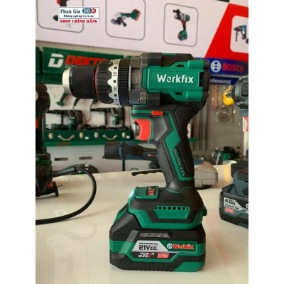 Máy Khoan pin 3 chức năng WORKFIX 160N (WF-ID160AK) Không chổi than, Có AnTi-Kick Back , Bảo hành chính hãƞg.