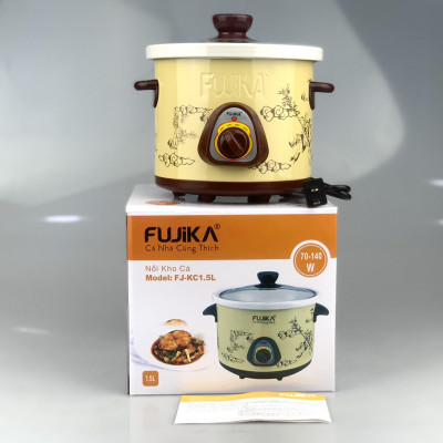 Nồi nấu chậm, nồi kho cá nấu cháo Fujika 1.5L/2.5L(chọn phân loại), công suất 140W-240W, màu ngẫu nhiên-hàng chính hãng