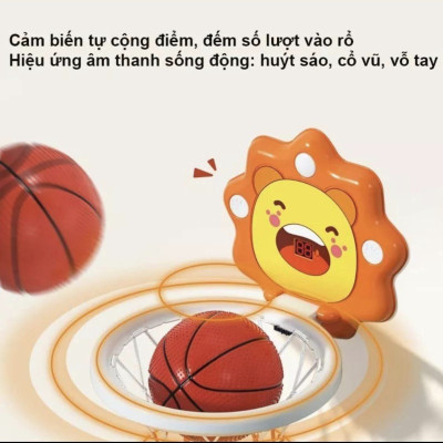 Đồ Chơi Cho Bé Trai Bé Gái - Đồ Chơi Bóng Rổ Cho Bé Treo Tường Có Cảm Ứng Tính Điểm Phát Nhạc Cổ Động - Đồ Chơi Trẻ Em Thông Minh - Đồ Chơi Trẻ Em HT SYS