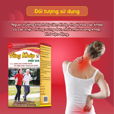 Vững Khớp Vinh Gia Hỗ Trợ Giảm Đau, Nhức Mỏi Xương Khớp Do Thoái Hoá Khớp Hộp 60 Viên
