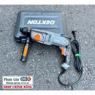 Máy khoan đục bê tông 2chức năng DEKTON DK-2603B, Công suất 1050w ,Tặng kèm 5 mũi, Bảo hành 12 tháng