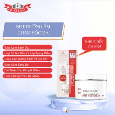 Bộ Sản Phẩm Dưỡng Da Cơ Bản Giúp Tẩy Trang Dưỡng Ẩm Và Làm Trẻ Hóa Da Dr.Ci:Labo Moisturizing Skin Care Basic Set