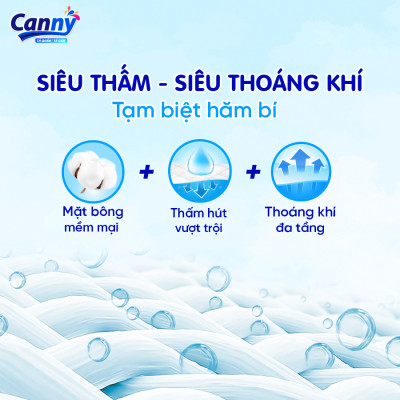 Tã/Bỉm Quần Người Lớn, Người Già Canny Siêu Mềm Mại, Siêu Thấm, Kháng Khuẩn XL7 (7 miếng)