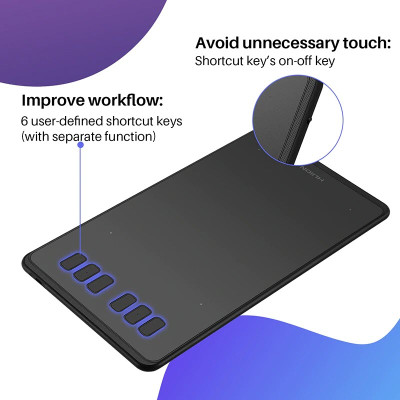 Bảng Vẽ Thiết Kế Đồ Họa Chuyên Nghiệp Huion H640P Hỗ Trợ Đa Nền Tảng PC,Laptop,Smartphone chạy cả trên Windows/Mac lẫn Điện Thoại Android - Hàng Chính Hãng. HUION Inspiroy H640P Drawing Tablets Graphics Pen Tablet with 8192 Pressure Levels Hàng Nhập Khẩu