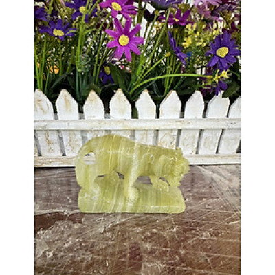 Tượng 12 con giáp đá ngọc onyx trang trí bàn làm việc - Cao 15cm