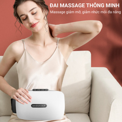 Đai Massage tan Mỡ Bụng MISUKO BM-B45 Đai Rung tan Mỡ Bụng Kết Hợp Nhiều Chế Độ Massage Và Nhiệt Giúp Đánh Tan Mỡ Bụng