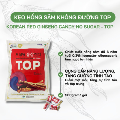 Kẹo Hồng Sâm Không Đường 365 Hàn Quốc - Hỗ Trợ Tăng Đề Kháng, Giảm Say Tàu Xe, Không Gây Tăng Đường Huyết