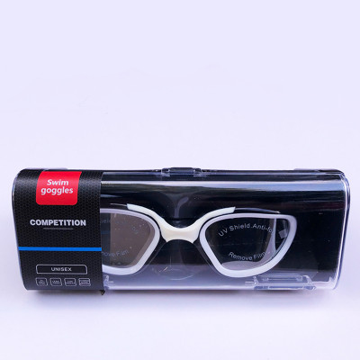Kính Bơi Người Lớn ConQuest Tráng Gương Chống Sương Mù Chống Tia UV - Đen Phối Trắng